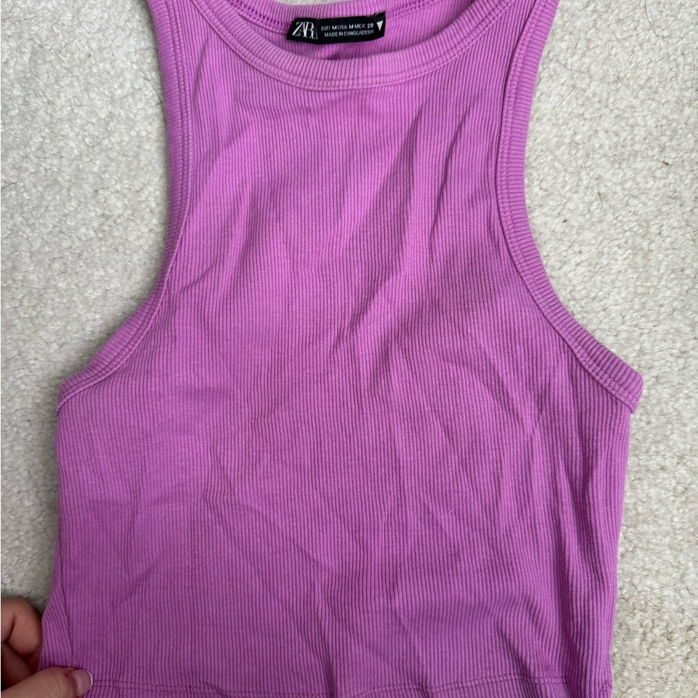 Zara Ribbed Tank Top